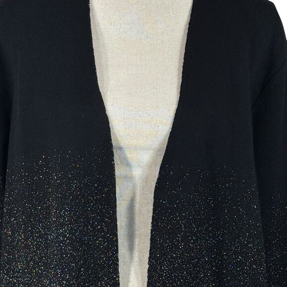 United States Sweaters X-Large Cardigan Open-Front Stretch Long Sleeve Sparkly - Picture 2 of 8